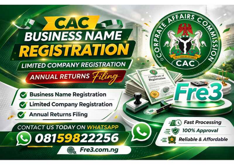 CAC business name registration in Ijebu North East, Ogun State, Nigeria